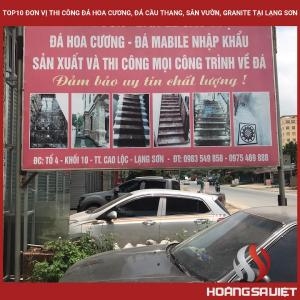 Top10 Đơn Vị Thi Công Đá Hoa Cương, Đá Cầu Thang, Sân Vườn, Granite Tại Lạng Sơn