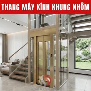 Thang Máy Gia Đình Khung Nhôm Kính