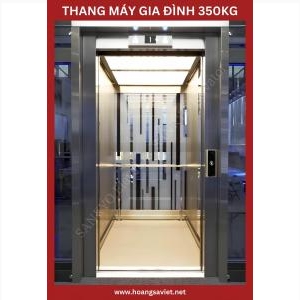Thang Máy Kính Gia Đình Cửa Mở Tay