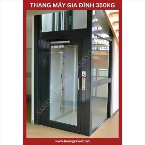 Thang Máy Kính Gia Đình Cửa Mở Tay