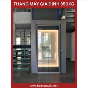 Thang Máy Kính Gia Đình Cửa Mở Tay