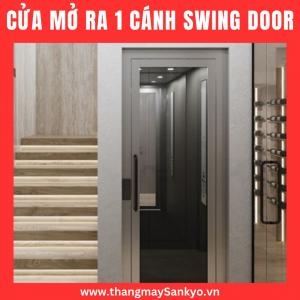 Thang Máy Thủy Lực 3 Tầng Cửa Mở Tay